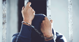 Criminal Man behind bars